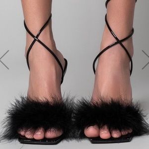 Stiletto Sandal in Black